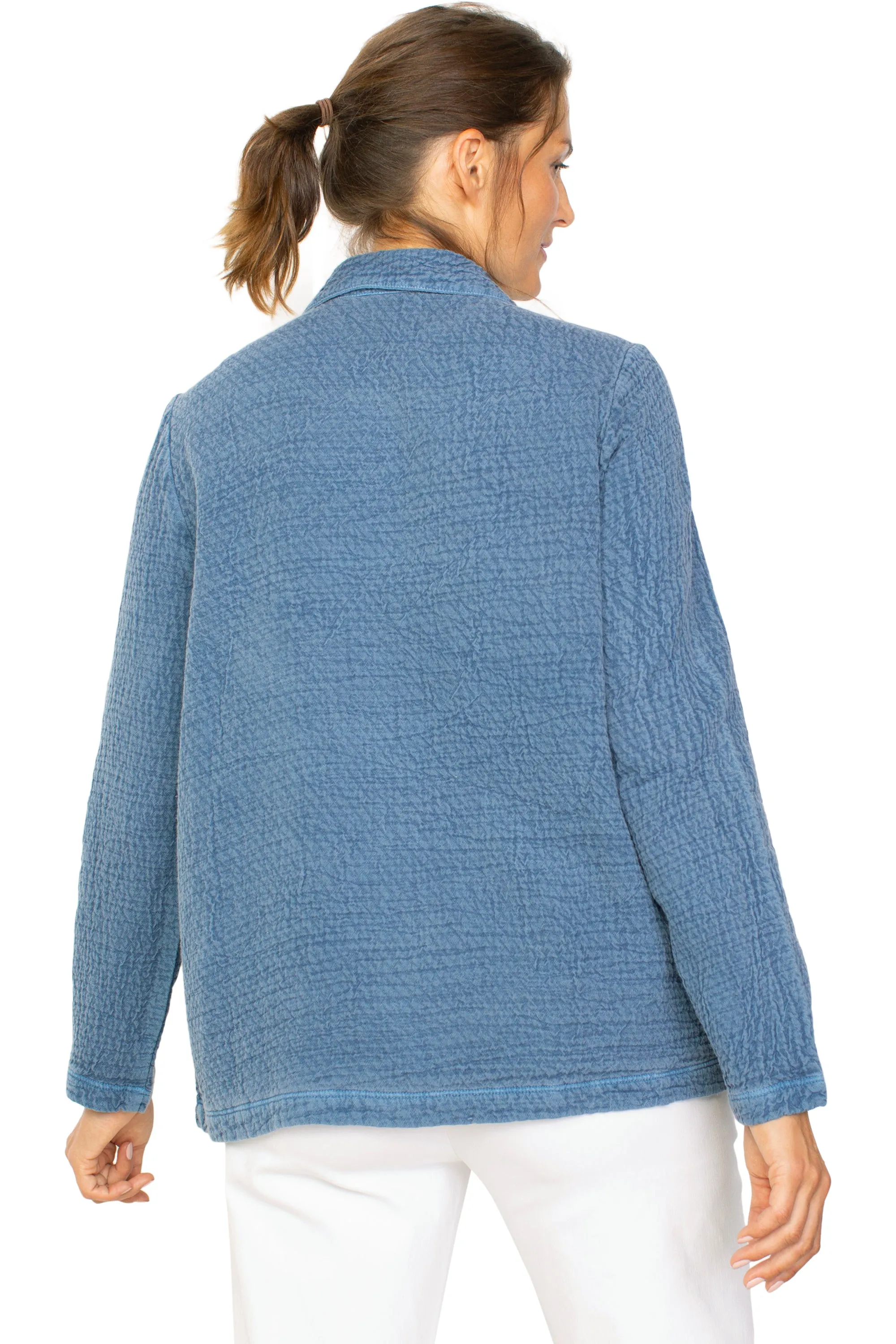 Sunwashed Jacquard Cotton Jacket